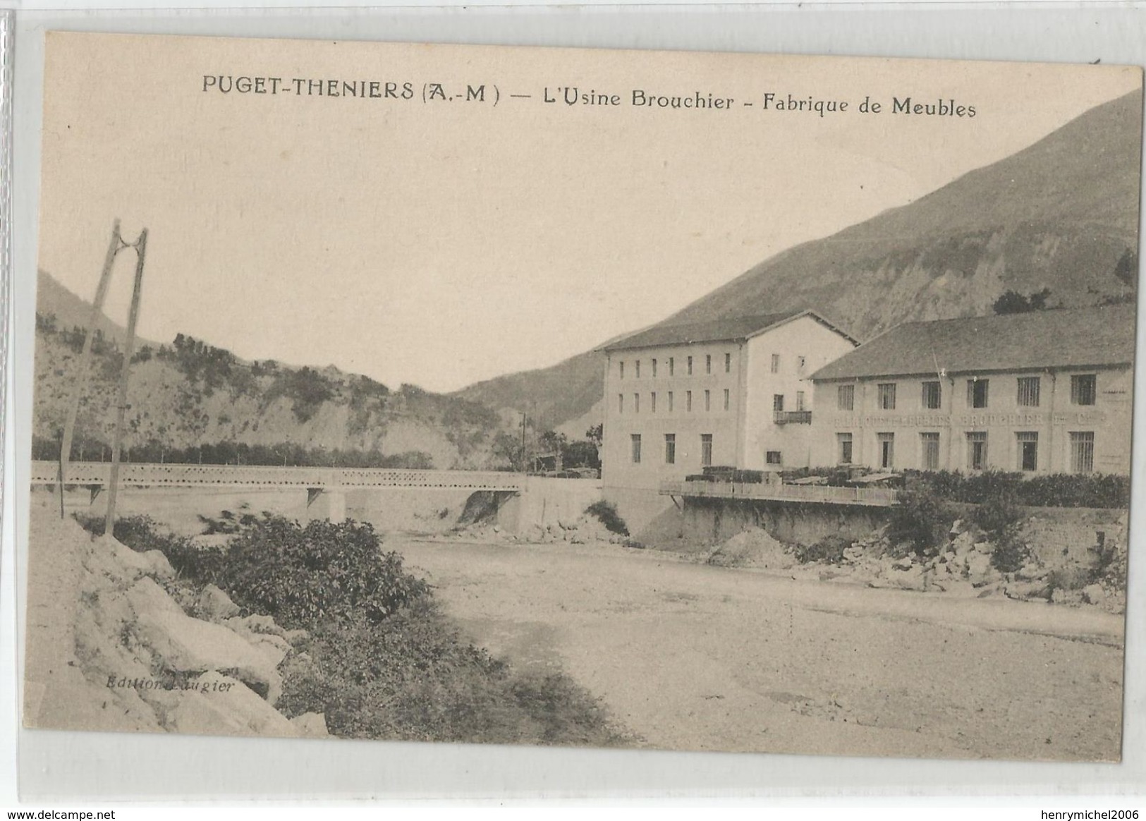 06 Puget Theniers L'usine Brouchier Fabriqsue De Meubles - Autres & Non Classés