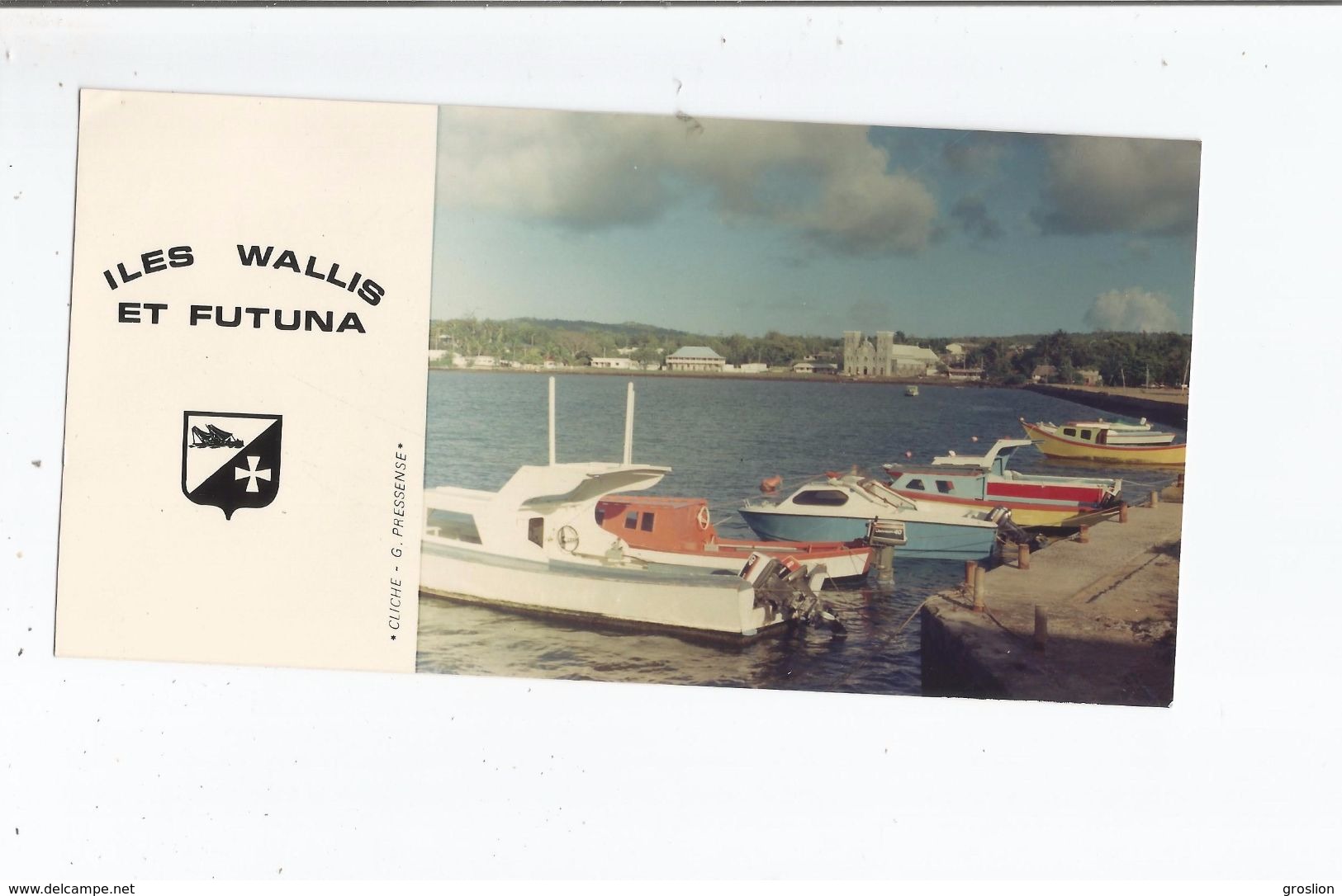 ILES WALLIS ET FUTUNA CARTE PHOTO DU WHARF DE MATA URU - Wallis Et Futuna