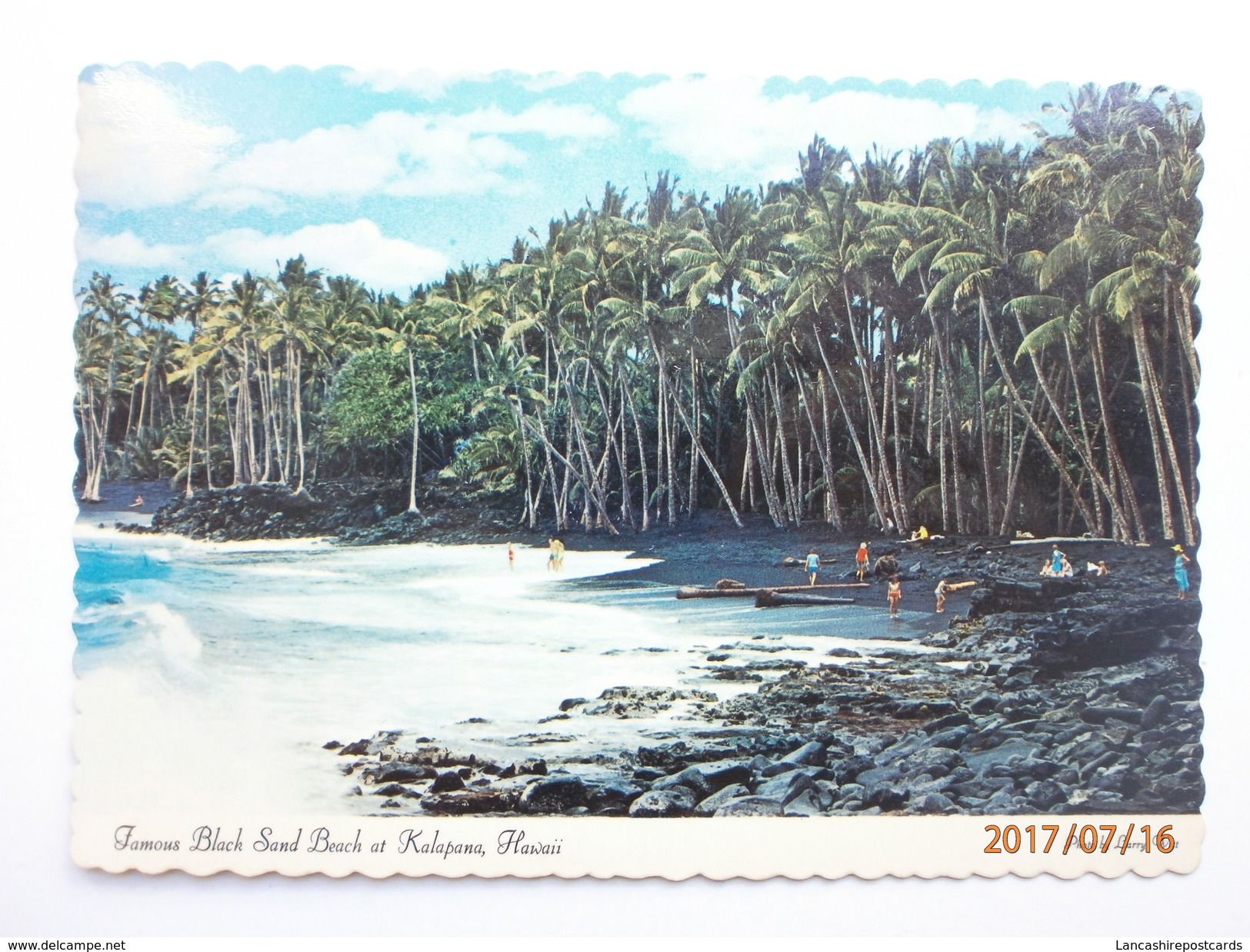 Postcard The Famous Black Sand Beach At Kalapana Puna District Big Island Hawaii My Ref B21518 - Big Island Of Hawaii