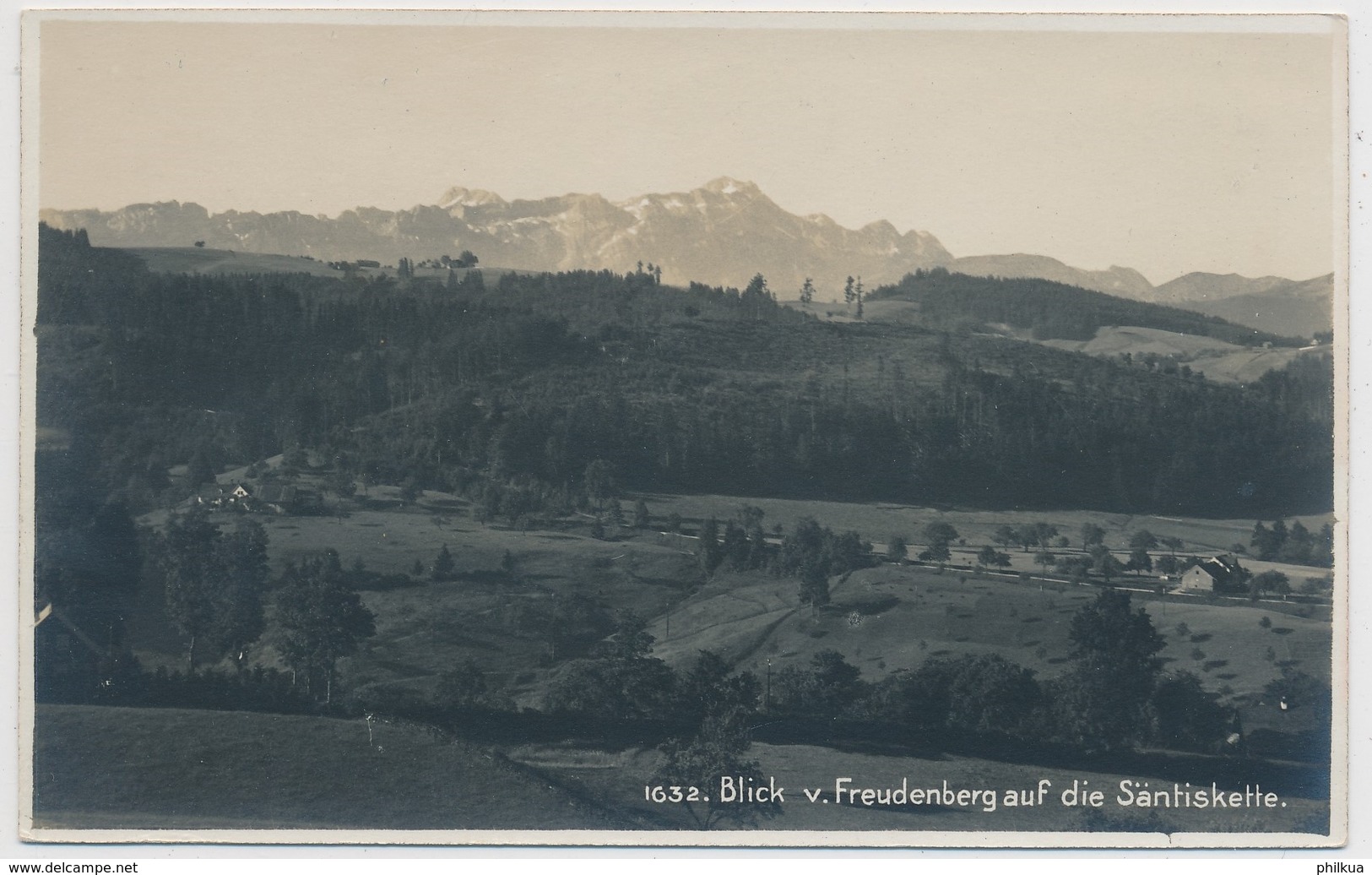 Freudenberg - Blick Vom Freudenberg Auf Die Säntiskette - Ungelaufen - Sonstige & Ohne Zuordnung