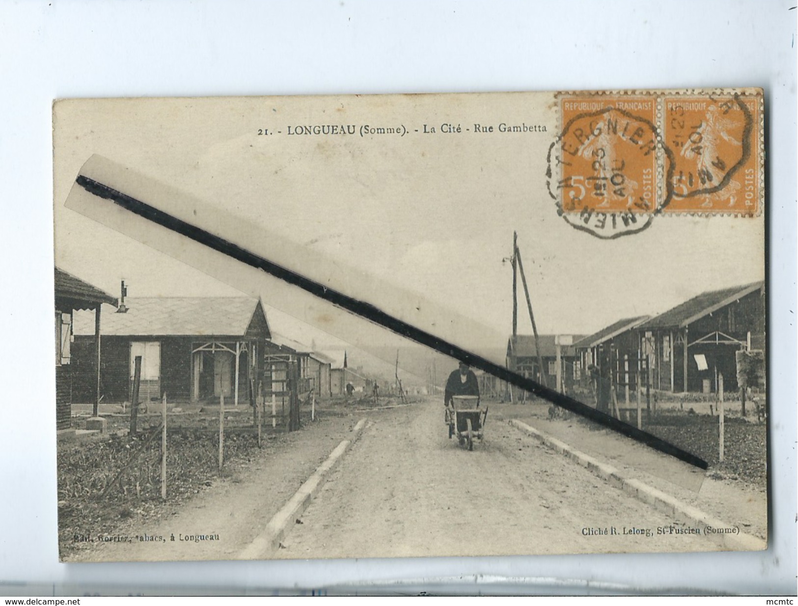 CPA  - 21 - Longueau  -(Somme)  - La Cité - Rue Gambetta - Longueau