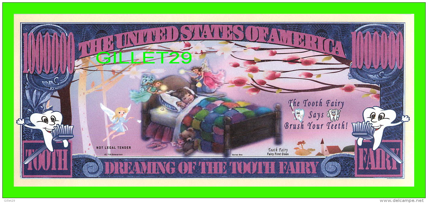 BILLETS - ONE MILLION DOLLARS, THE UNITED STATES OF AMERICA - DREAMING OF THE TOOTH FAIRY - - Autres & Non Classés