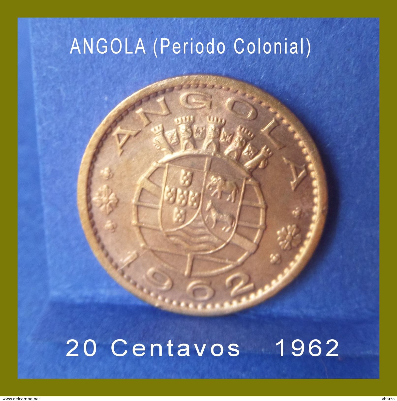 Angola Coins 20 Centavos 1962 Bronze - Angola