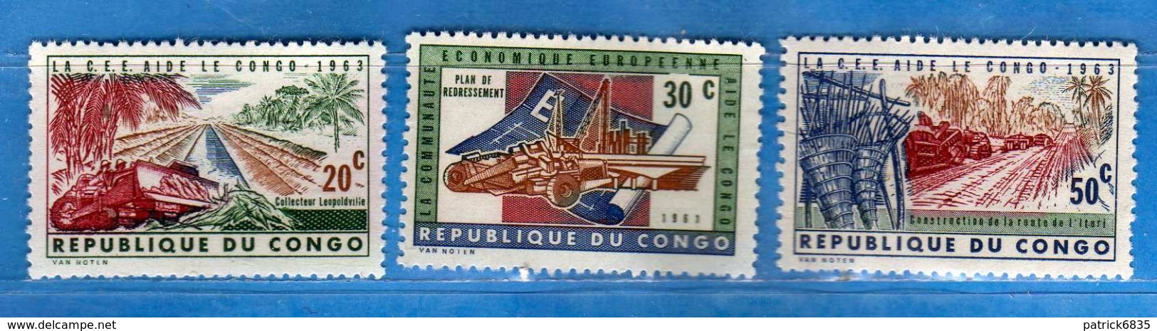 Ref.(MN1) CONGO BELGA - 1963 **-  Yvert. 507-08-09. MNH. Nuovo  Vedi Descrizione. - Altri & Non Classificati