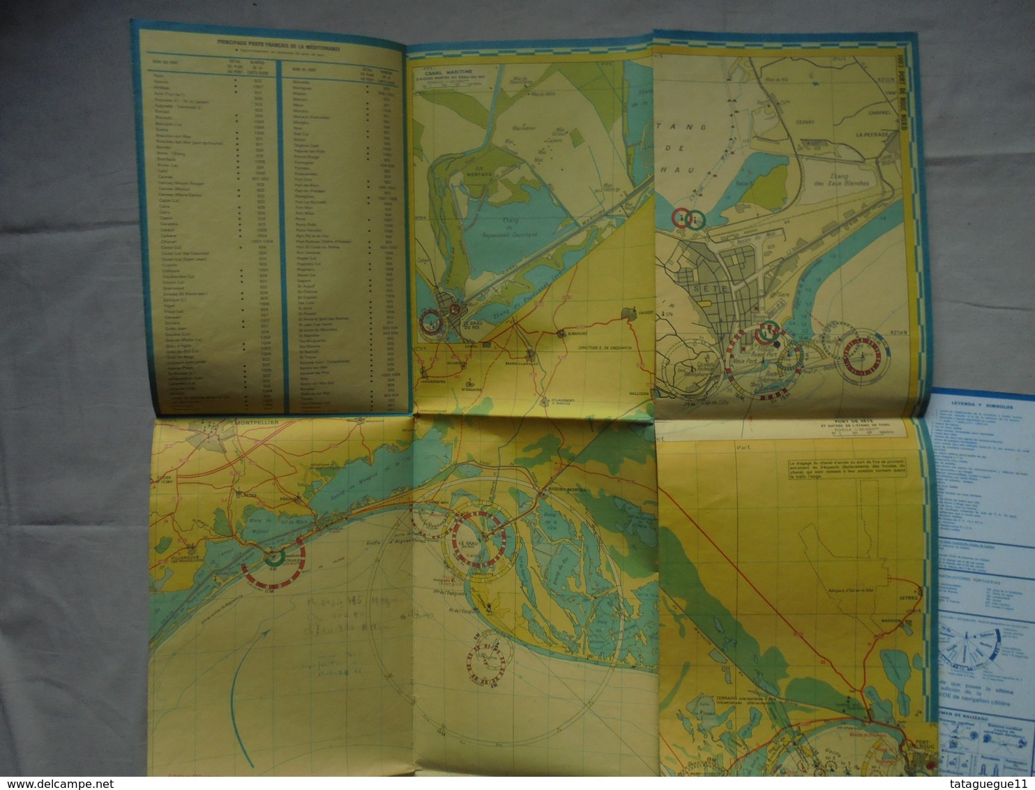 Ancien - Carte/Guide De Navigation Côtière 1003 Cartes Marines Blondel La Rougery - Seekarten