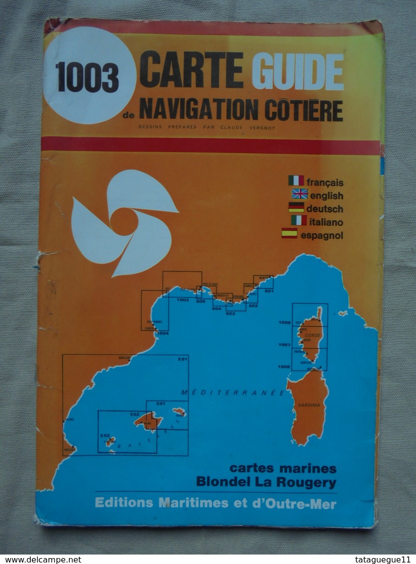 Ancien - Carte/Guide De Navigation Côtière 1003 Cartes Marines Blondel La Rougery - Zeekaarten