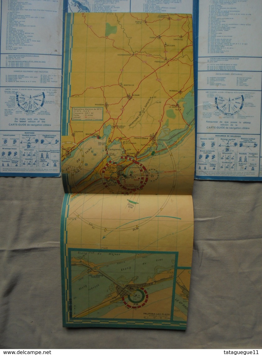 Ancien - Carte/Guide de Navigation Côtière 1003 Cartes Marines Blondel La Rougery