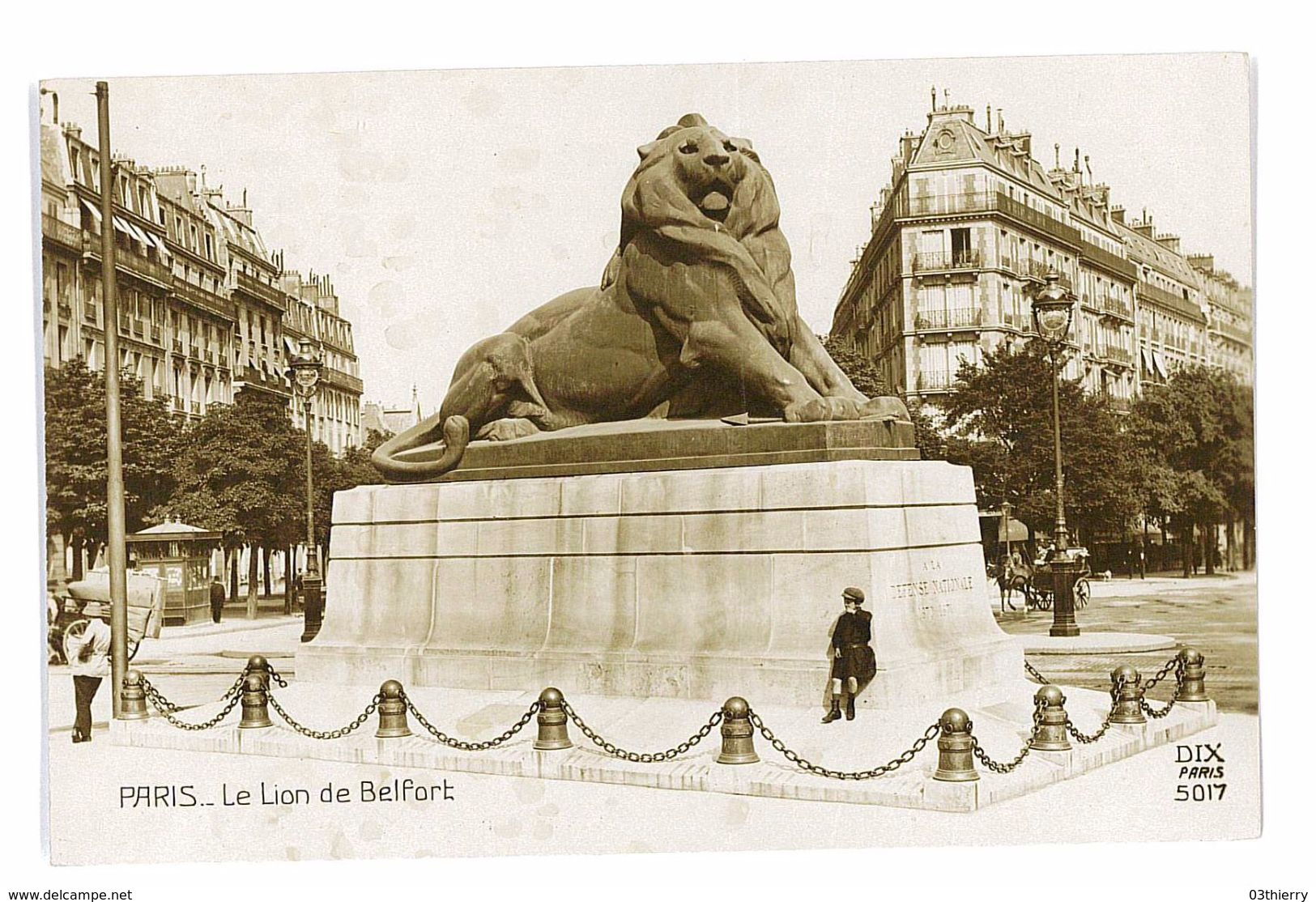 CPA 75 PARIS LE LION DE BELFORT - Otros Monumentos