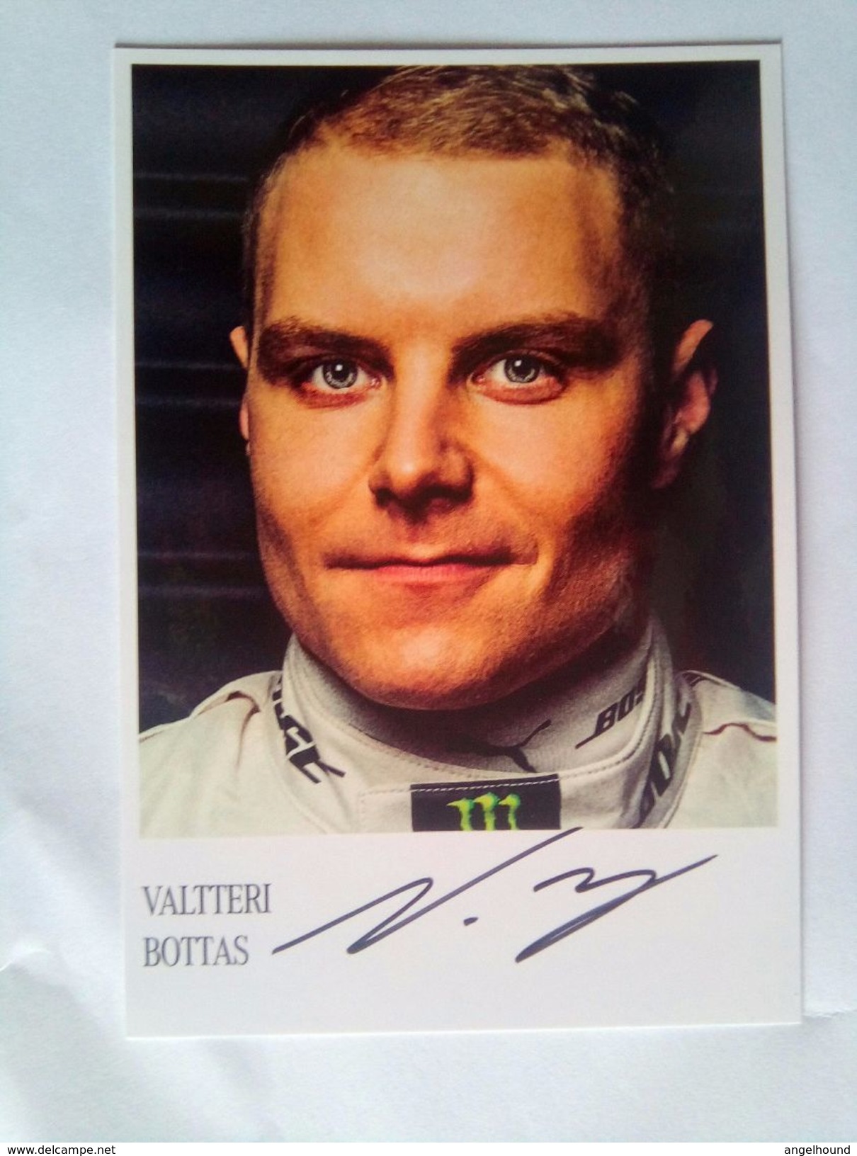 Autographed Driver Card Valtteri Bottas Hand Signed - Handtekening