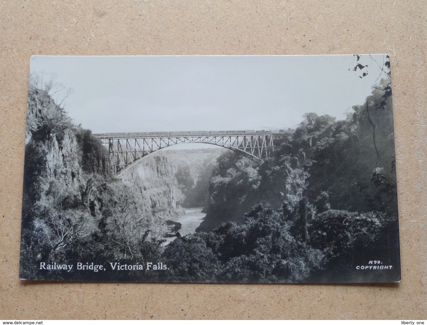 Victoria Falls / RAILWAY Bridge () Anno 19?? ( Details Zie Foto´s ) !! - Zimbabwe