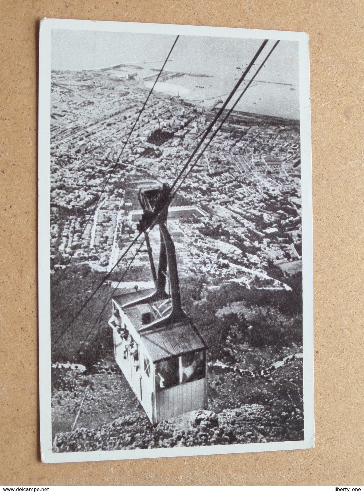 Cableway Car, Cape Town And Table Bay Seen From Table Mountain ( C T ) Anno 1930 ( Details Zie Foto´s ) !! - Afrique Du Sud