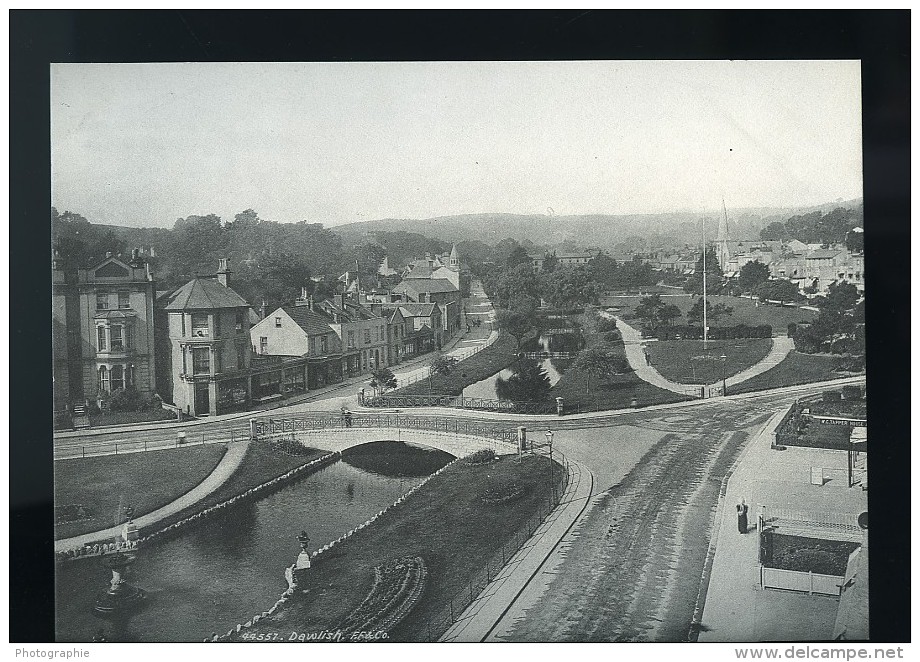 Royaume Uni Dawlish Panorama Ancienne Phototypie Frith 1900 - Old (before 1900)