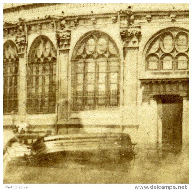 France Paris Eglise Sainte Eustache Ancienne Stereo Photo 1860 - Stereo-Photographie