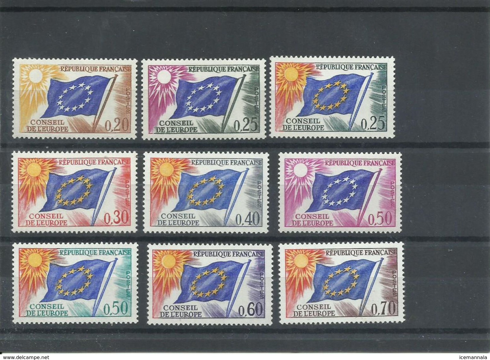 FRANCIA YVERT  SERVICIO  27/35  MNH  ** - Nuevos