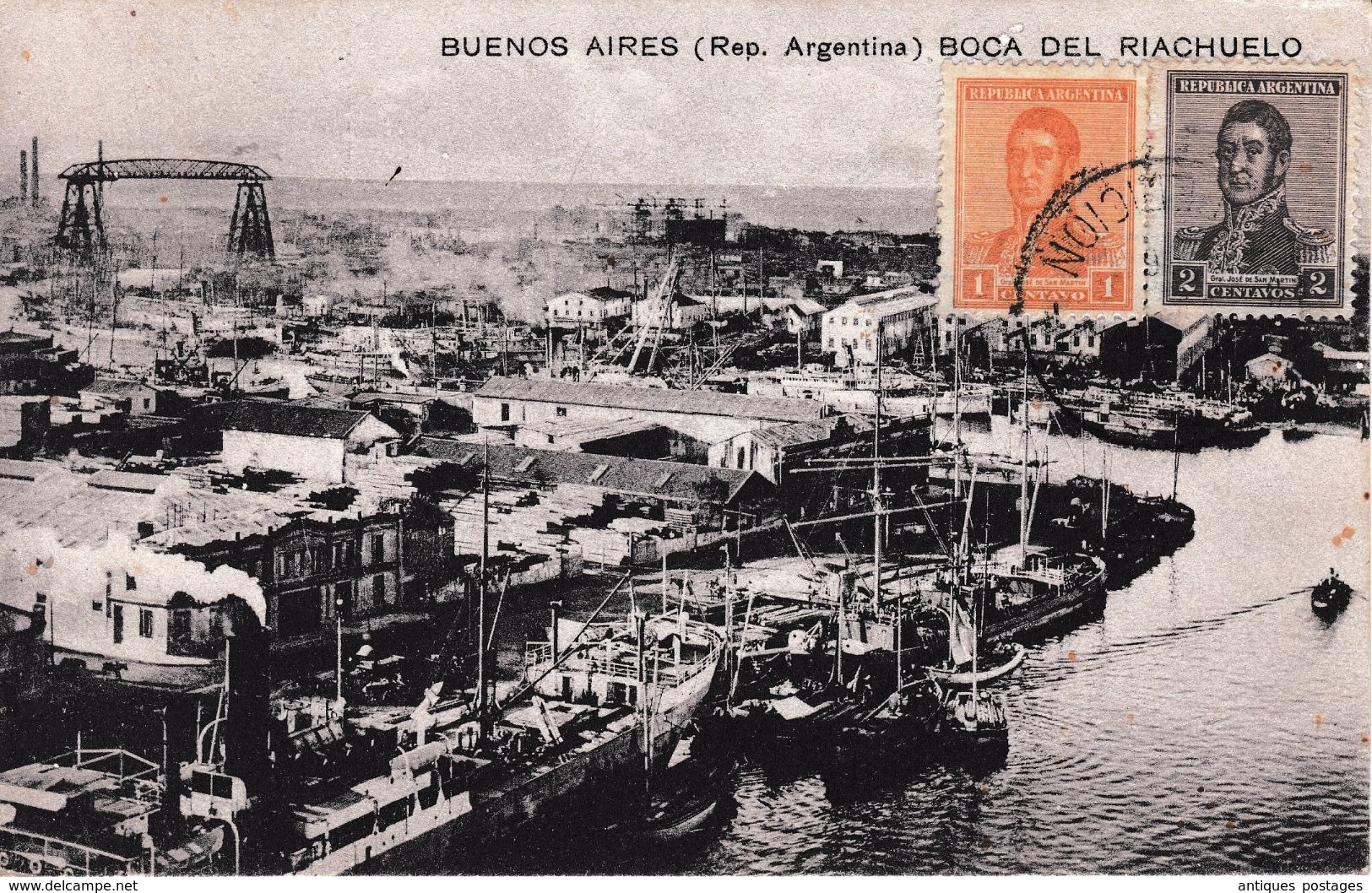 Carte Postale Buenos Aires Argentine Argentina Boca Del Riachuelo La Rioja - Lettres & Documents