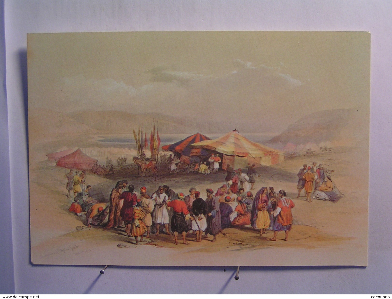 Jericho - Encampment Of Pilgrims - Lithographie De David Roberts - Palestine