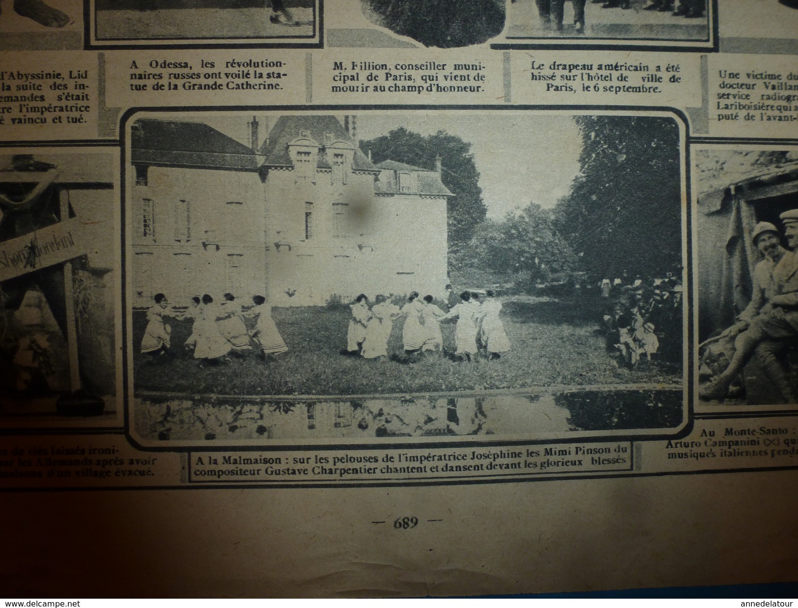 1917 J'AI VU: Kerensky; Souvenirs sur MARIE reine de Roumanie;Les pigeons-soldats héroïques ;Une corrida de Muerte; etc