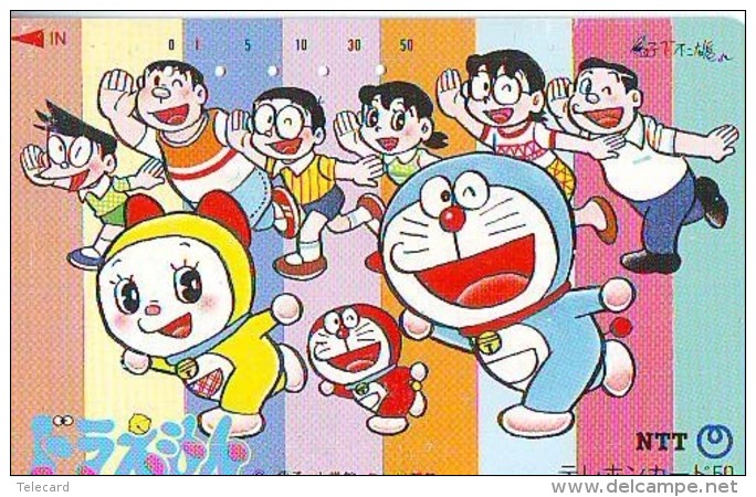 Télécarte Japon * MANGA * Chat * DORAEMON (524) Cinéma Animé CAT Japan PHONECARD * COMIC * MOVIE FILM *TK Cartoon Cinema - BD