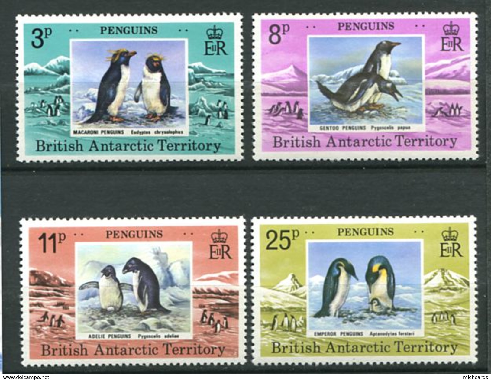 158 ANTARCTIQUE BRITANNIQUE (BAT) 1979 - Yvert 78/81 - Pingouin - Neuf ** (MNH) Sans Trace De Charniere - Neufs