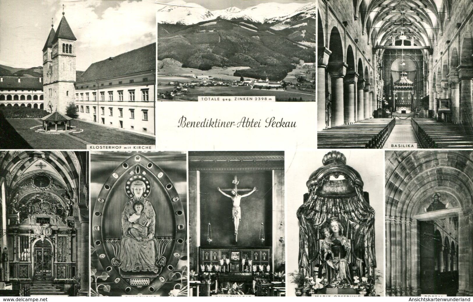 Benediktiner-Abtei Seckau 1958 (000990) - Seckau