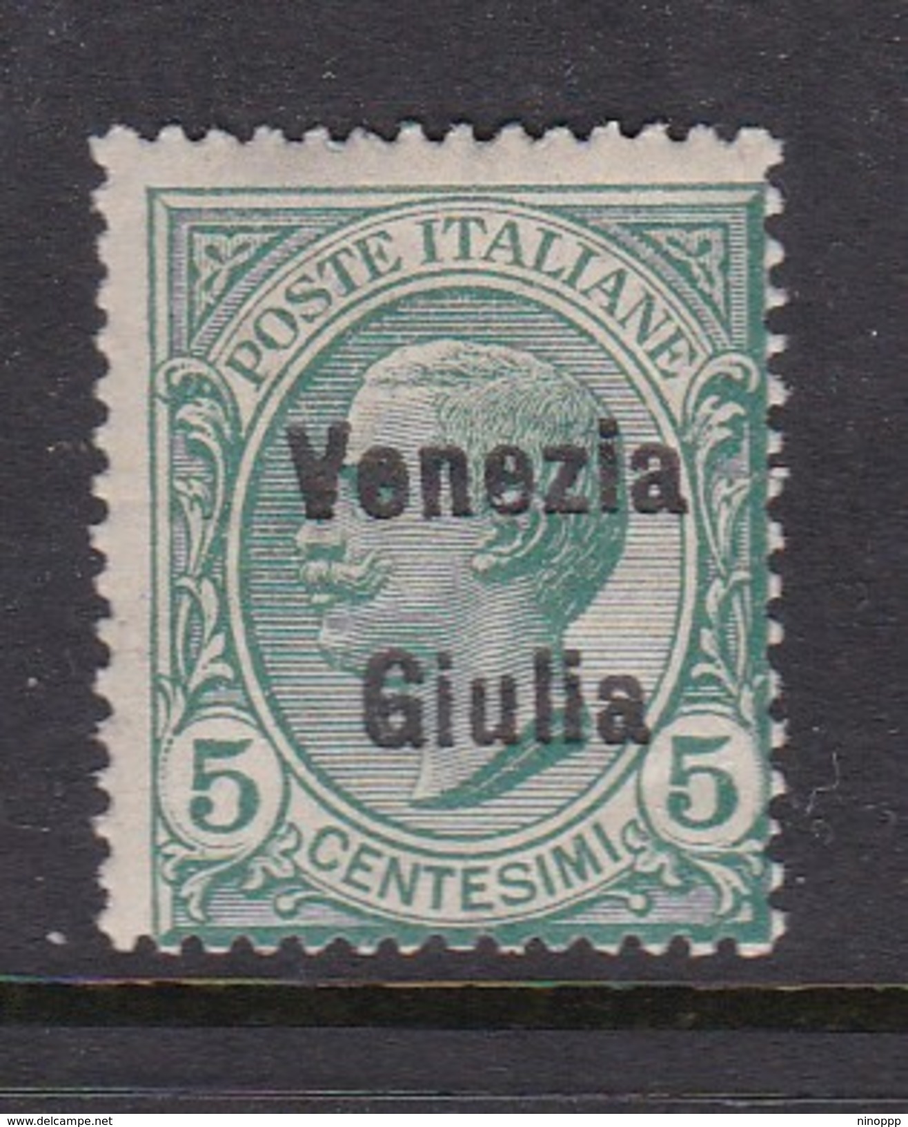 Venezia Giulia N22 1918 Italian Stamps Overprinted 5c Green Mint Hinged - Occ. Autrichienne