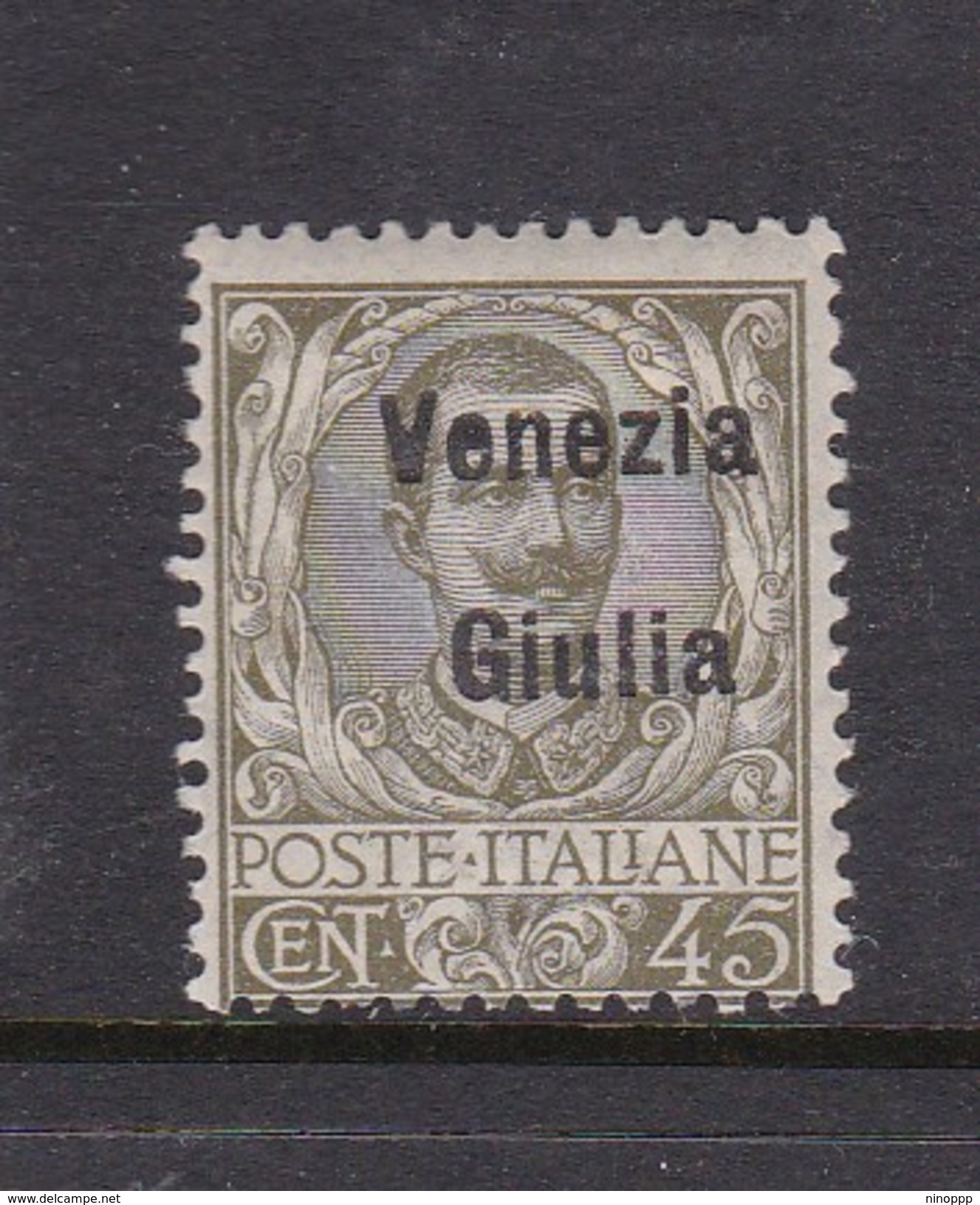 Venezia Giulia N27 1918 Italian Stamps Overprinted 45c Olive Green  Mint Hinged - Austrian Occupation