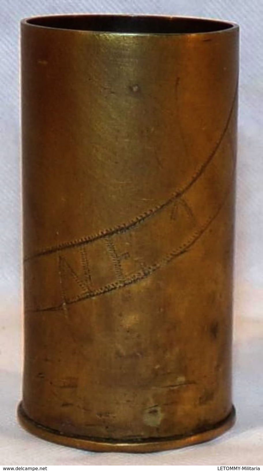 Petite Douille (25mm, PLF ?) Art De Tranchée CRAONNE 1917 Français WW1 14 18 1914 1918 - 1914-18