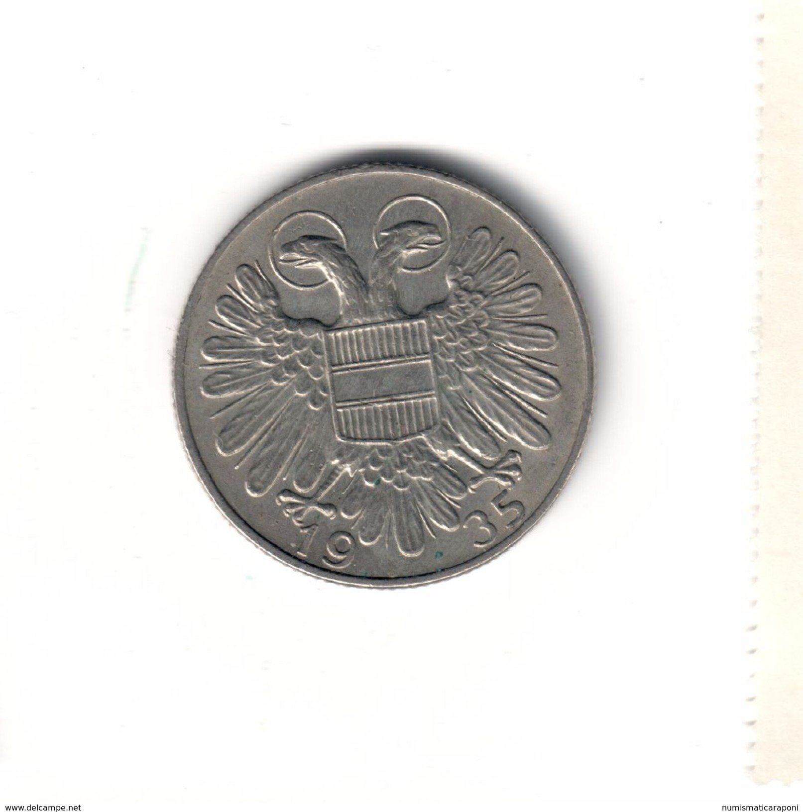 AUSTRIA 1 SCHILLING 1935 D 2845 - Austria