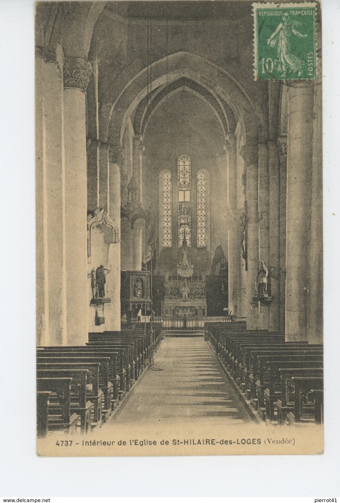 SAINT HILAIRE DES LOGES - Intérieur De L'Eglise - Saint Hilaire Des Loges