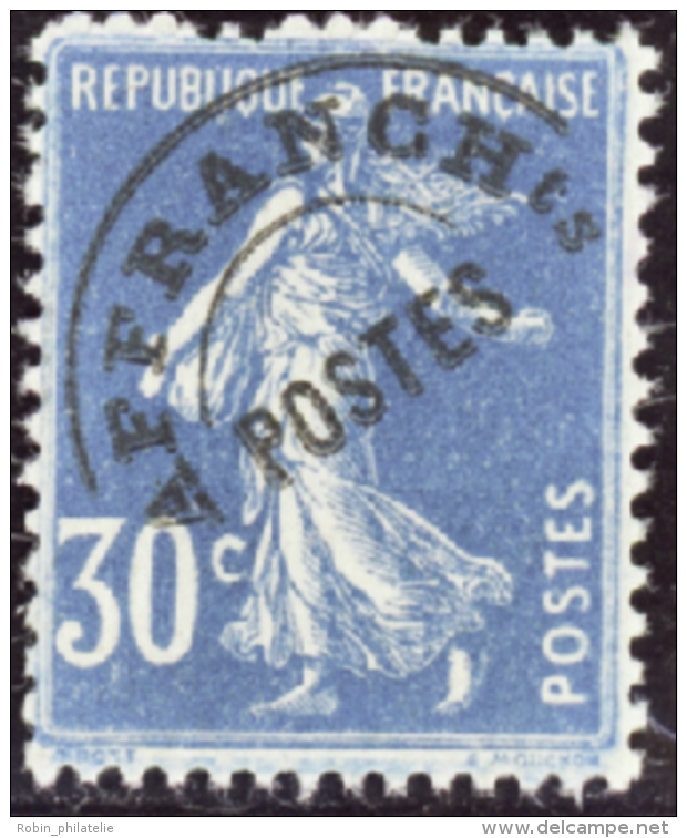 N&deg; 6 0 30c Bleu  Qualit&eacute;: ** Cote: 420&nbsp; - Autres & Non Classés