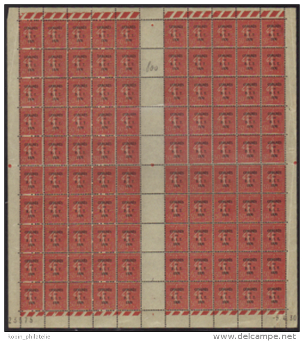 N&deg; 2 64 50c Semeuse Lign&eacute;e Surch B.I.T Flle 100t (l&eacute;g. D&eacute;f Bdf)  Qualit&eacute;: ** Cote: 700&n - Autres & Non Classés