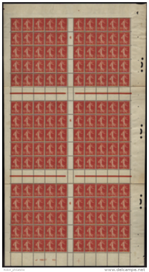 N&deg; 1 35 10c Semeuse Rouge Feuille De 150 Timbres  Qualit&eacute;: ** Cote: 5250&nbsp; - Other & Unclassified