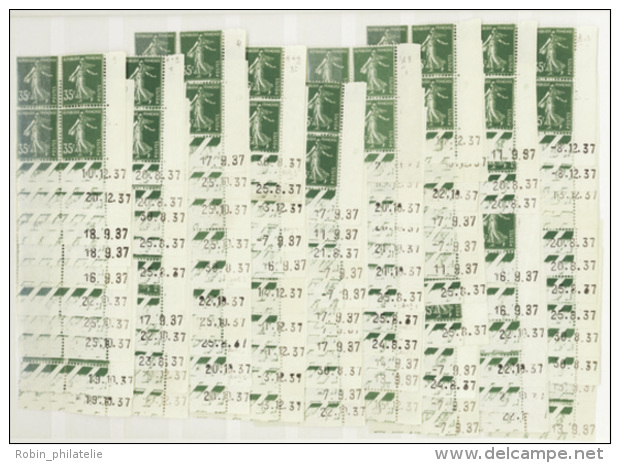 N&deg; 3 61 35c Semeuse Vert 155 Coins Dat&eacute;s  Qualit&eacute;: ** Cote: 1682&nbsp; - Autres & Non Classés