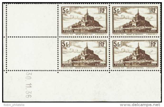 N&deg; 2 60 5f Mont Saint Michel 30-11-36  Qualit&eacute;: ** Cote: 210&nbsp; - Other & Unclassified