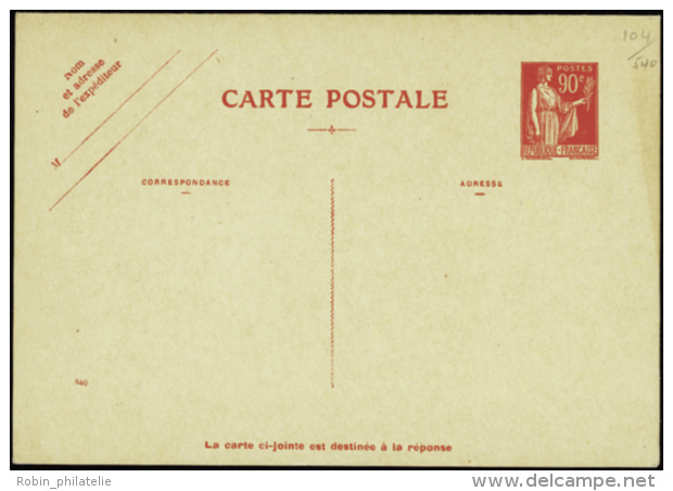 N&deg; 2 85 CPRP1  90c Paix (date 540 &agrave; Gauche)  Qualit&eacute;:  Cote: 150&nbsp; - Autres & Non Classés