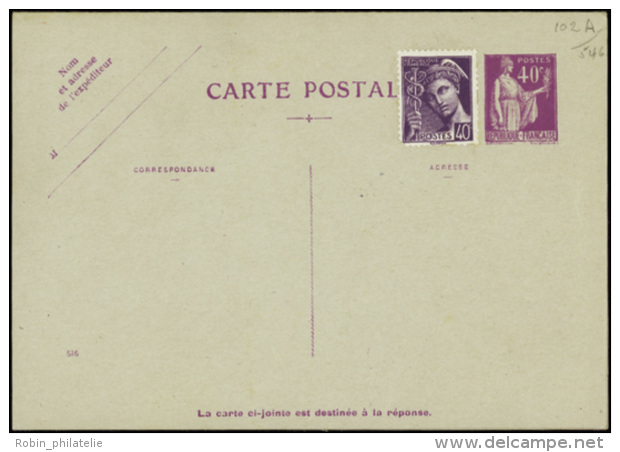 N&deg; 2 81 CPRP1  40c Paix Lilas (date 546)  Qualit&eacute;:  Cote: 140&nbsp; - Autres & Non Classés