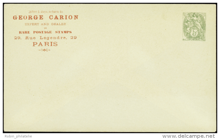 N&deg; 1 11 E6b 5c Blanc Enveloppe George Carion  Qualit&eacute;:  Cote: 675&nbsp; - Autres & Non Classés
