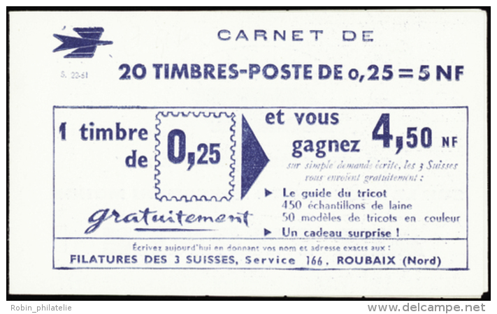 N&deg; 1 263 C3  0,25 Marianne De Decaris (s.22-61)  Qualit&eacute;: ** Cote: 100&nbsp; - Andere & Zonder Classificatie