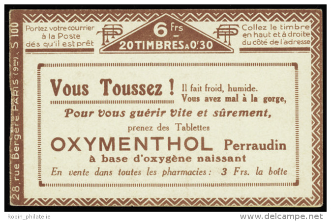 N&deg; 1 92 C5  30c Semeuse Bleu (s.100)  Qualit&eacute;: ** Cote: 250&nbsp; - Autres & Non Classés