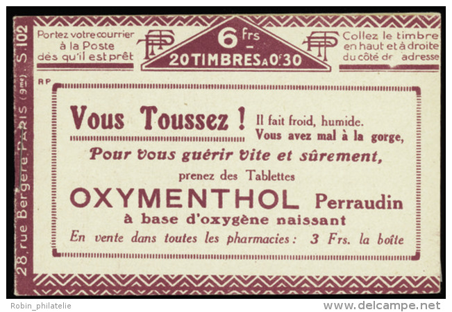 N&deg; 1 92 C2  30c Semeuse Bleu (s.102RP)  Qualit&eacute;: ** Cote: 210&nbsp; - Autres & Non Classés