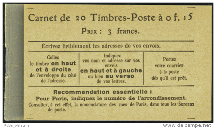 N&deg; 1 30 C6  15c Semeuse Lign&eacute;e Papier Blanc  Qualit&eacute;: ** Cote: 1150&nbsp; - Autres & Non Classés