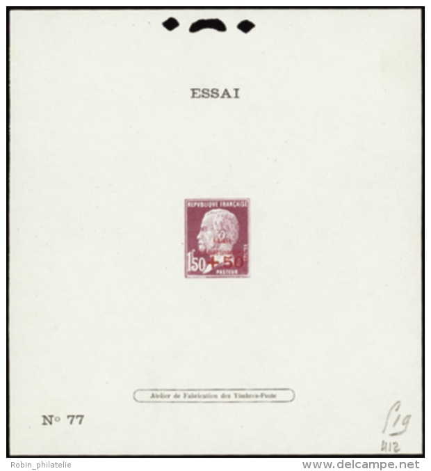 N&deg; 2 48 &eacute;preuve D'essai De Surch Caisse D'amortissement N&deg;77  Qualit&eacute;:  Cote: .....&nbsp; - Autres & Non Classés