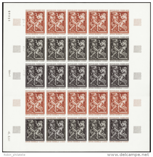 N&deg; 1 569 La Danse D'Antoine Bourdelle Feuille De 25 Timbres  Qualit&eacute;: ** Cote: 2375&nbsp; - Other & Unclassified