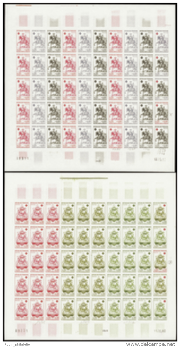 N&deg; 1 278 /1279 Croix-rouge 1960  2 Feuilles De 50 Timbres  Qualit&eacute;: ** Cote: 7075&nbsp; - Other & Unclassified