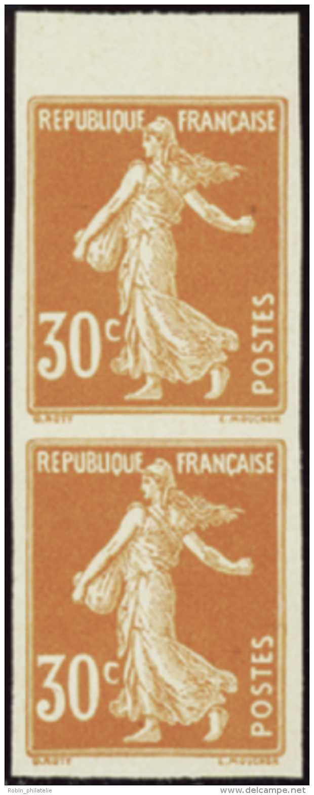 N&deg; 1 41 B 30c Orange Non Dentel&eacute; Paire Verticale  Qualit&eacute;: (*) Cote: 186&nbsp; - Other & Unclassified