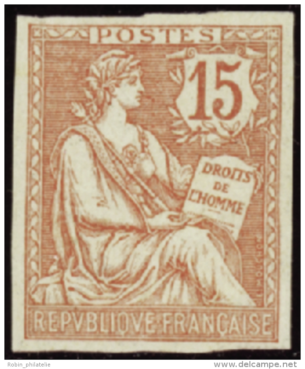 N&deg; 1 25 B 15c Orange Non Dentel&eacute;  Qualit&eacute;: * Cote: 800&nbsp; - Other & Unclassified