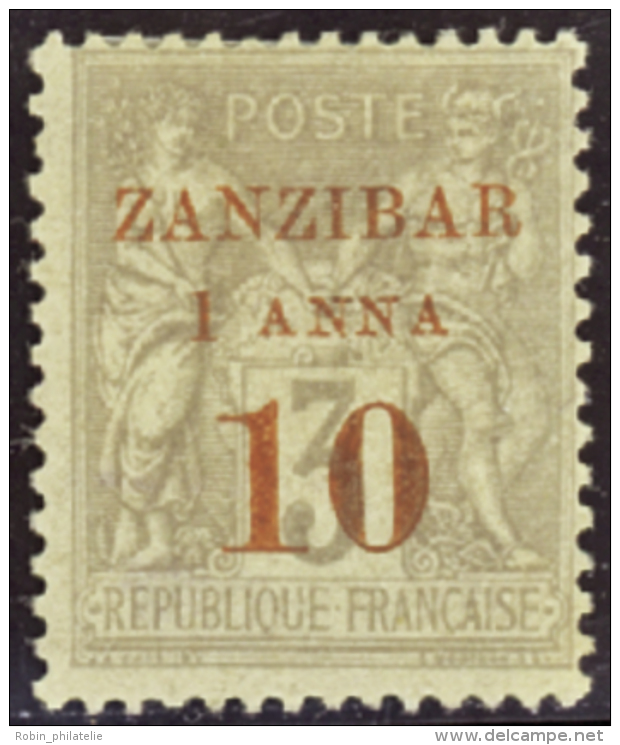 N&deg; 1 3 1  Anna Et 10 Sur 3c Gris  Qualit&eacute;: * Cote: 210&nbsp; - Andere & Zonder Classificatie