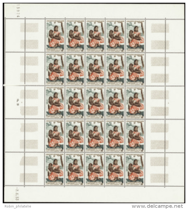 N&deg; 3 0 Nafea Faa, Ipoipo Par Gauguin Feuille De 25 Timbres  Qualit&eacute;: ** Cote: 2000&nbsp; - Autres & Non Classés