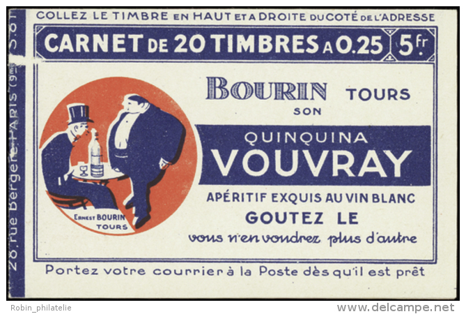 N&deg; 1 25c Semeuse Bleu (s.81) (l&eacute;g D&eacute;f Sur Couverture)  Qualit&eacute;: ** Cote: 1850&nbsp; - Autres & Non Classés