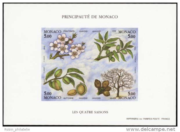 N&deg; 6 0 A Les 4 Saisons De L'amandier Bloc Non Dentel&eacute;  Qualit&eacute;: ** Cote: 190&nbsp; - Sonstige & Ohne Zuordnung